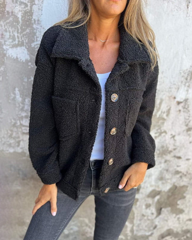 Aurora | Cosy button up jacket